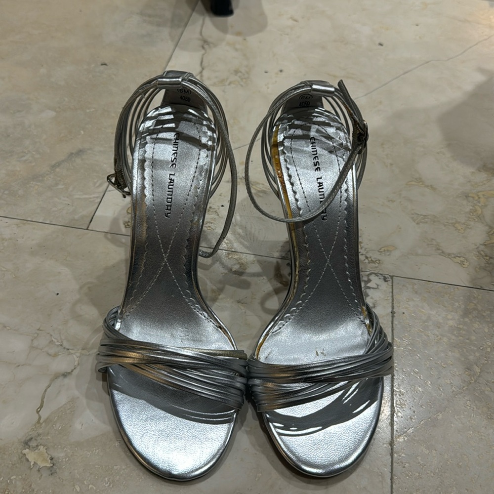 Silver shoes